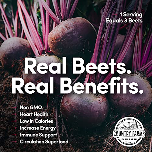 COUNTRY FARMS Bountiful Beets Powder, Wholefood Beet Extract Superfood, Natural Nitric COUNTRY FARMS uk supplements