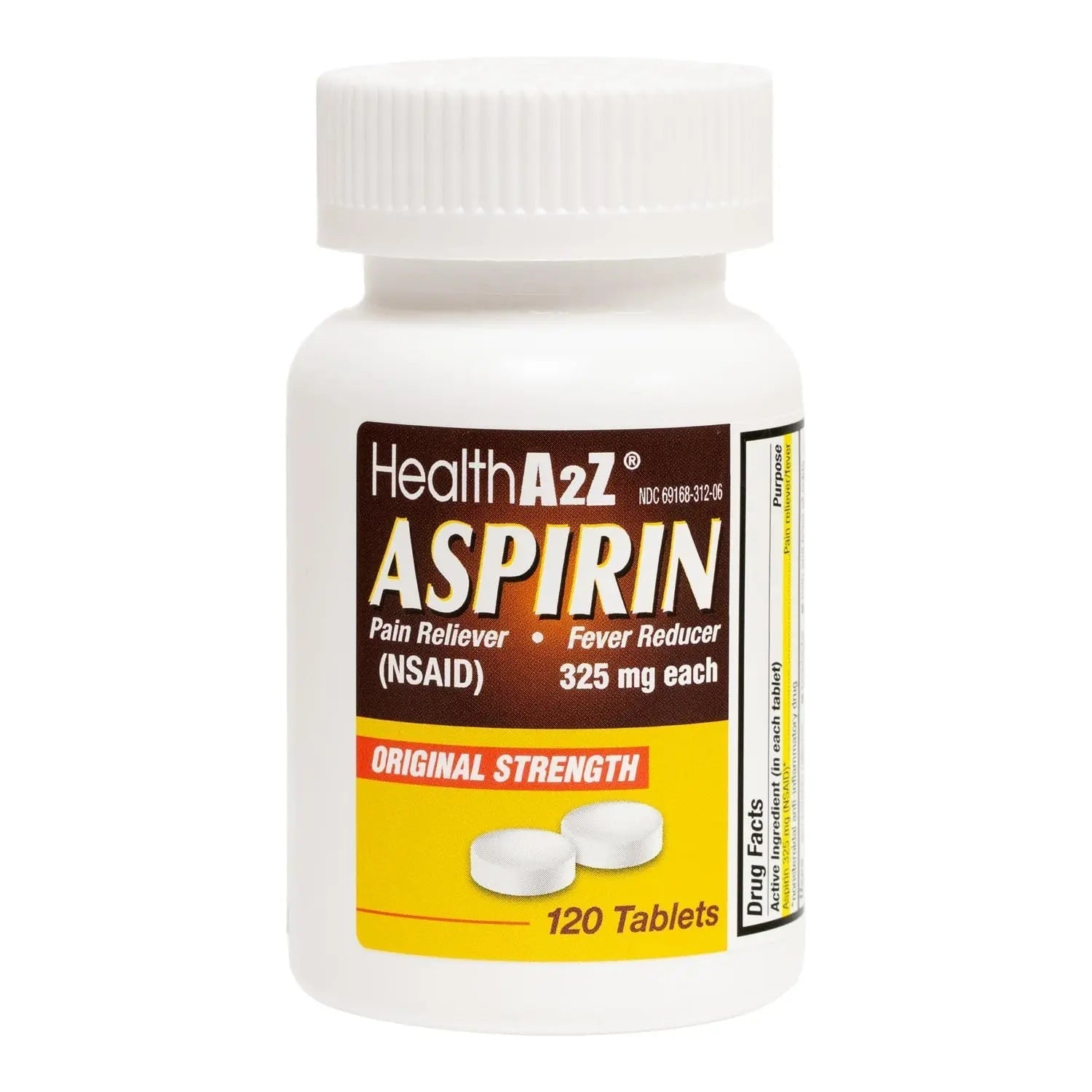 HealthA2Z® Aspirin 325mg | Uncoated Tablets |Original Strength | Pain Reliver |Fever Reducer | Compare to Bayer® Active Ingredients… (120 Counts) HealthA2Z uk supplements