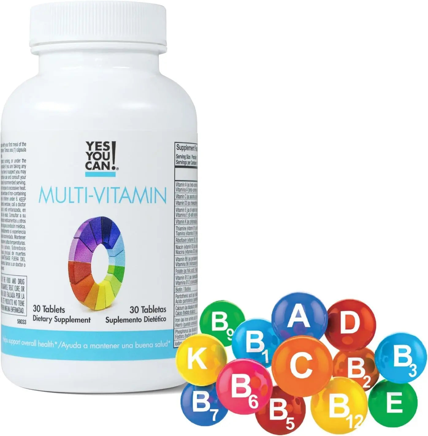 Yes You Can! Daily Multivitamins for Men and Women - Helps Assist Overall Health & Well-Being, Contains Antioxidants Yes You Can! uk supplements