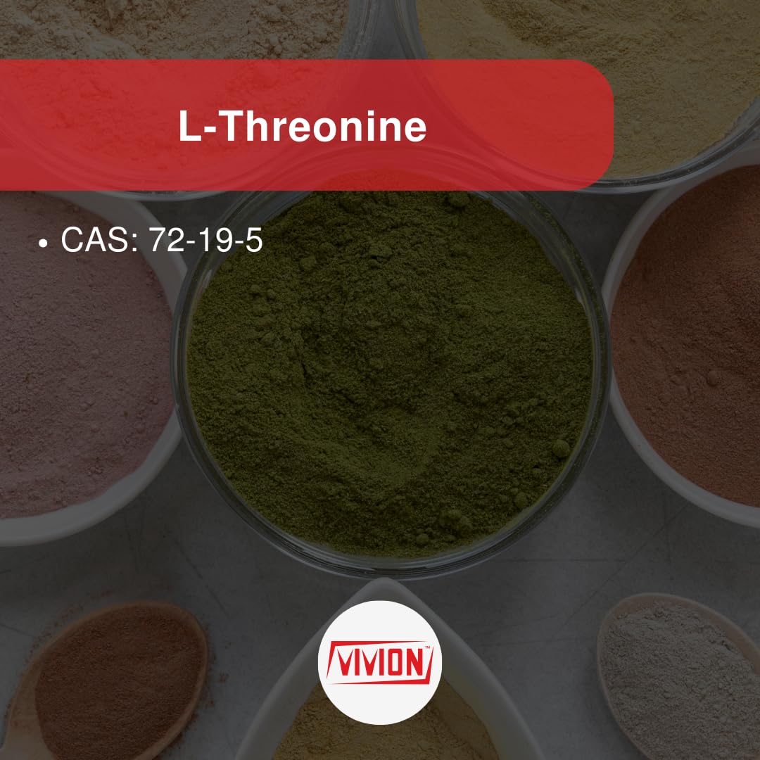 Vivion L-Threonine Powder 1000 Grams - Amino Acid Powdered for Manufacturing Muscle Recovery, Immune & Gut Health Tablet Capsule Formulations - 1 kg (2.2 lb) Vivion uk supplements