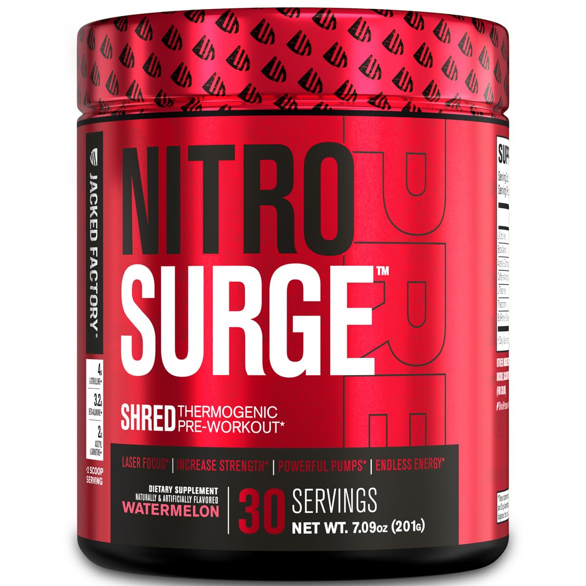 Jacked Factory NITROSURGE Shred Pre Workout Supplement - Energy Booster, Instant Jacked Factory uk supplements