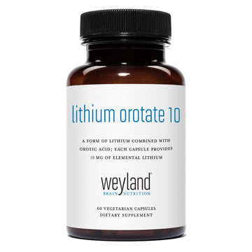 Weyland Brain Nutrition: Lithium Orotate 10mg (1 Bottle), 60 Vegetarian Weyland Brain Nutrition uk supplements