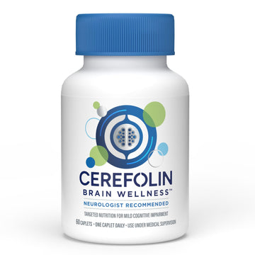 Cerefolin Brain Wellness, Targeted Nutrition for Cognitive Support, Improves Memory, Focus & Concentration, L-Methylfolate, NAC, B12, Neurologist Recommended (60 Count) Cerefolin uk supplements