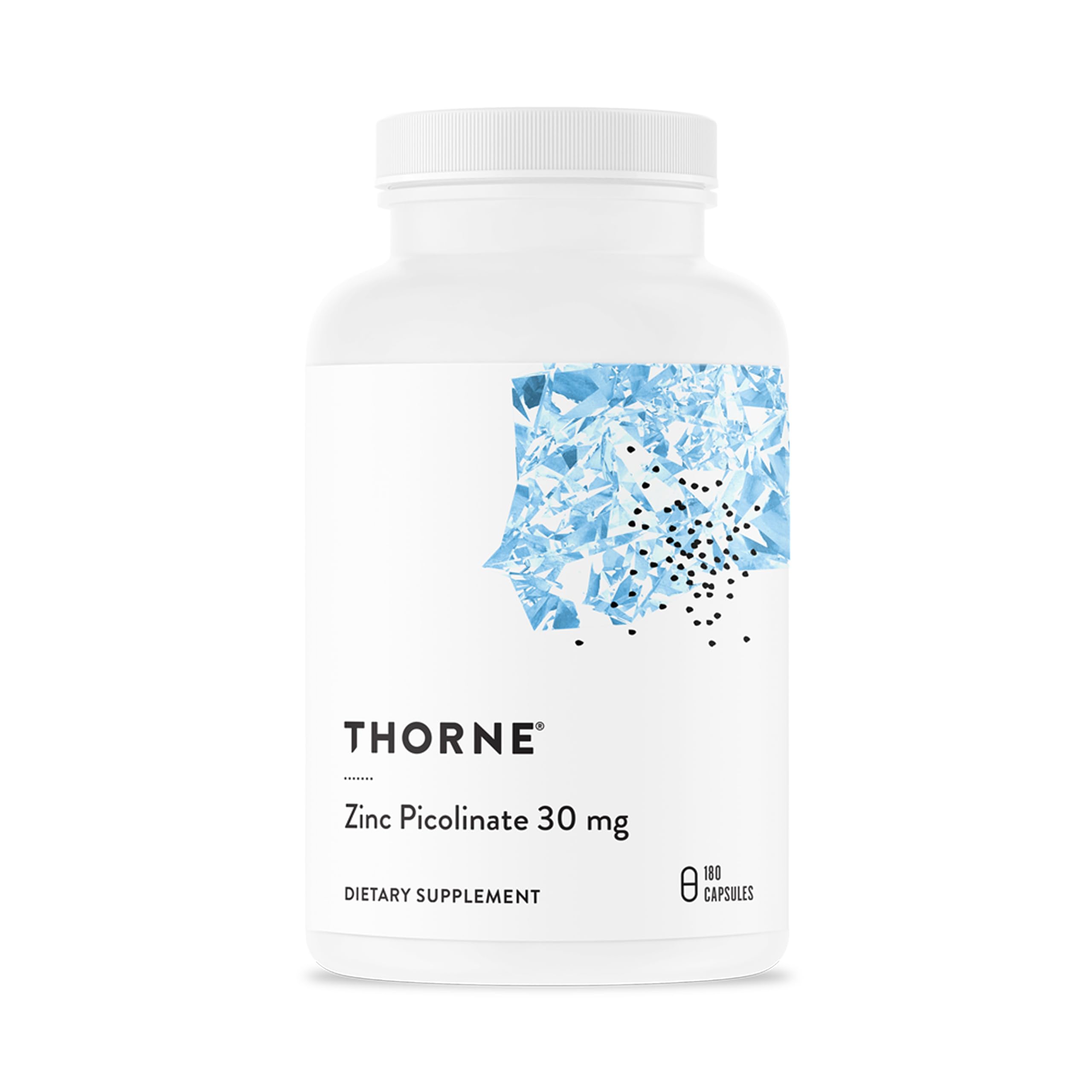 Thorne Research - Zinc Picolinate 30 mg - Well-Absorbed Zinc Supplement for Growth and Immune Function - 180 Capsules THORNE uk supplements