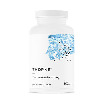 Thorne Research - Zinc Picolinate 30 mg - Well-Absorbed Zinc Supplement for Growth and Immune Function - 180 Capsules THORNE uk supplements