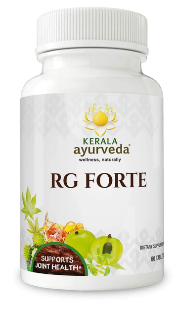 Kerala Ayurveda RG Forte Tablet - Herbal Tablet for Supporting Healthy Joint Function and Balancing Vata & Kapha, 60 Count Kerala Ayurveda uk supplements