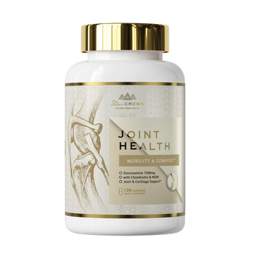 DR. CROWN Joints Health Suppplement, Glucosamine Chondroitin MSM - Joint Support Supplement for Women and Men with Turmeric, MSM &Boswellia, for Cartilage, Joint Health and Flexibility - 120 Capsules DR. CROWN uk supplements