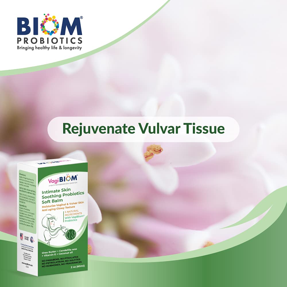 Intimate Skin Soothing Probiotics Soft Balm SheaButter with VagiBiom Lactobacillus crispatus Biom Probiotics uk supplements