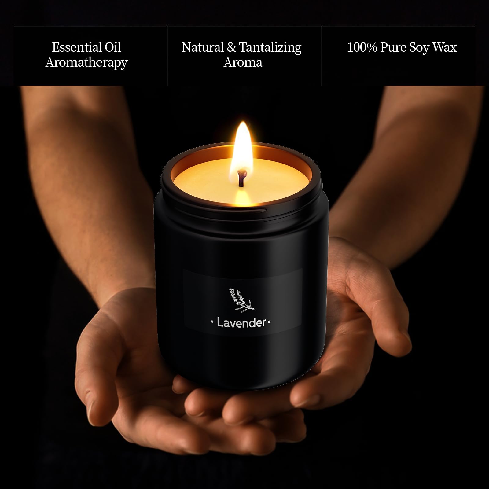2 Pack Scented Candles for Home Scented, Strong Fragranced Aromatherapy Candles - 6 Oz TranquilBliss uk supplements