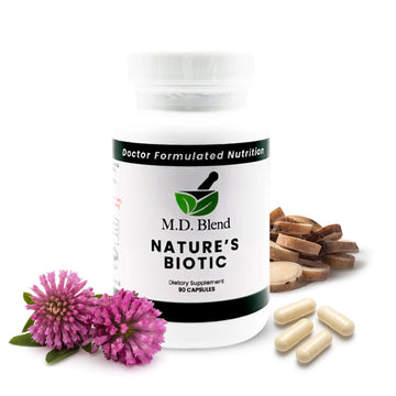 Nature’s Biotic Berberine Supplement for Daily Wellness Support with Blend of Oregano, Garlic, Vitamins C & B6, Magnesium, and Zinc, 90 Capsules (Pack of 1) M.D. Blend uk supplements