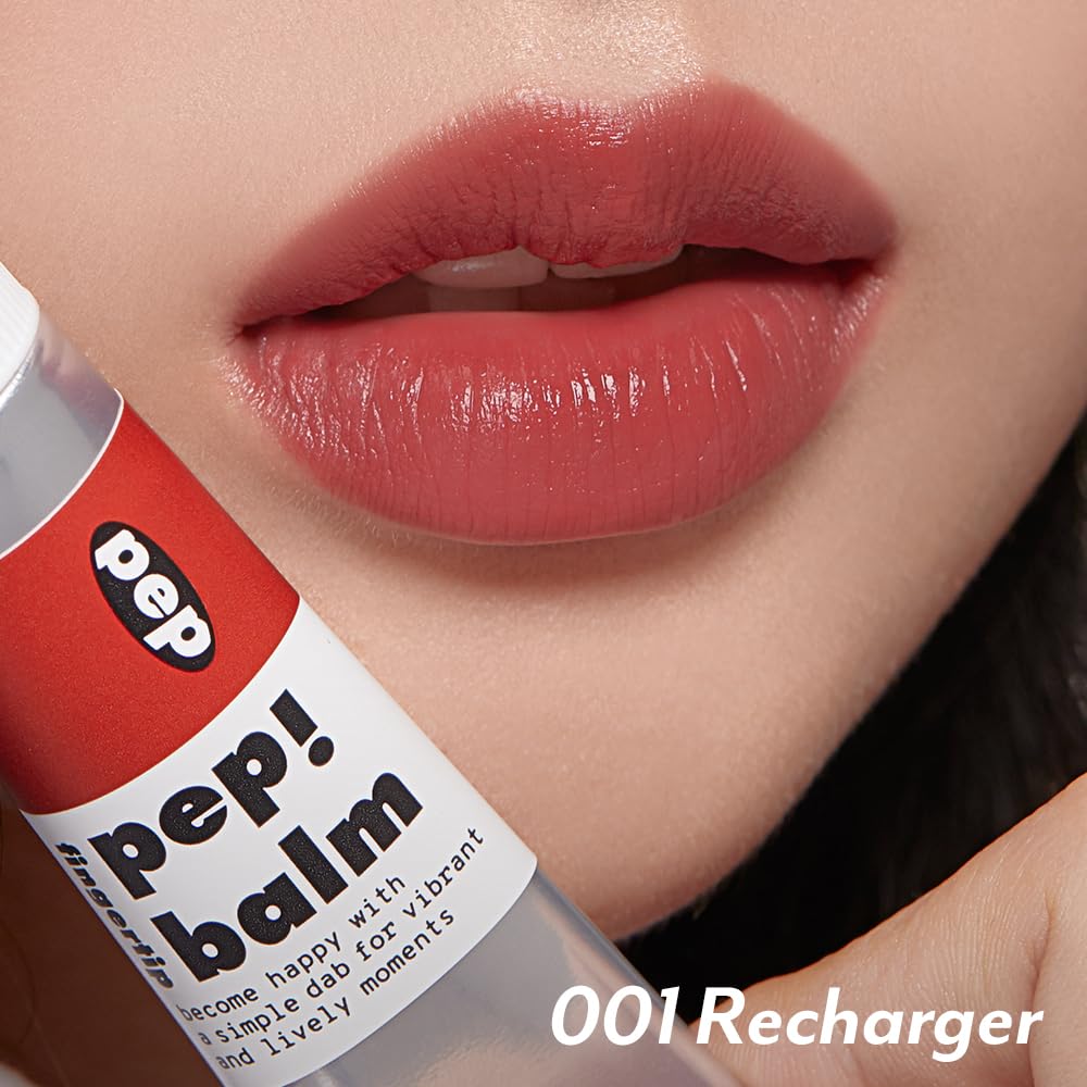 I'M MEME Lip and Cheek Tint - PepBalm 001 Recharger | Wtih Shea Butter, Gift, Liquid Blush, Travel-Friendly, Highly Pigmented, Non-Drying, Sheer Balm Gross Tint, 0.52 Oz I'M MEME uk supplements