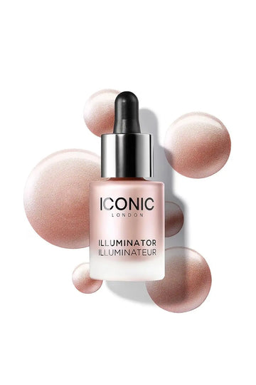 ICONIC LONDON Illuminator - Liquid Highlighting Drops for a Radiant Glow, Cruelty-Free, Vegan Makeup, Shine (Pink Pearl) 0.45 Fl oz ICONIC LONDON uk supplements
