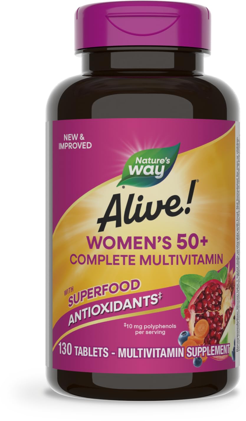 Nature's Way Alive! Women's 50+ Complete Multivitamins, Supports Healthy Heart, Brain, Bones Nature's Way uk supplements