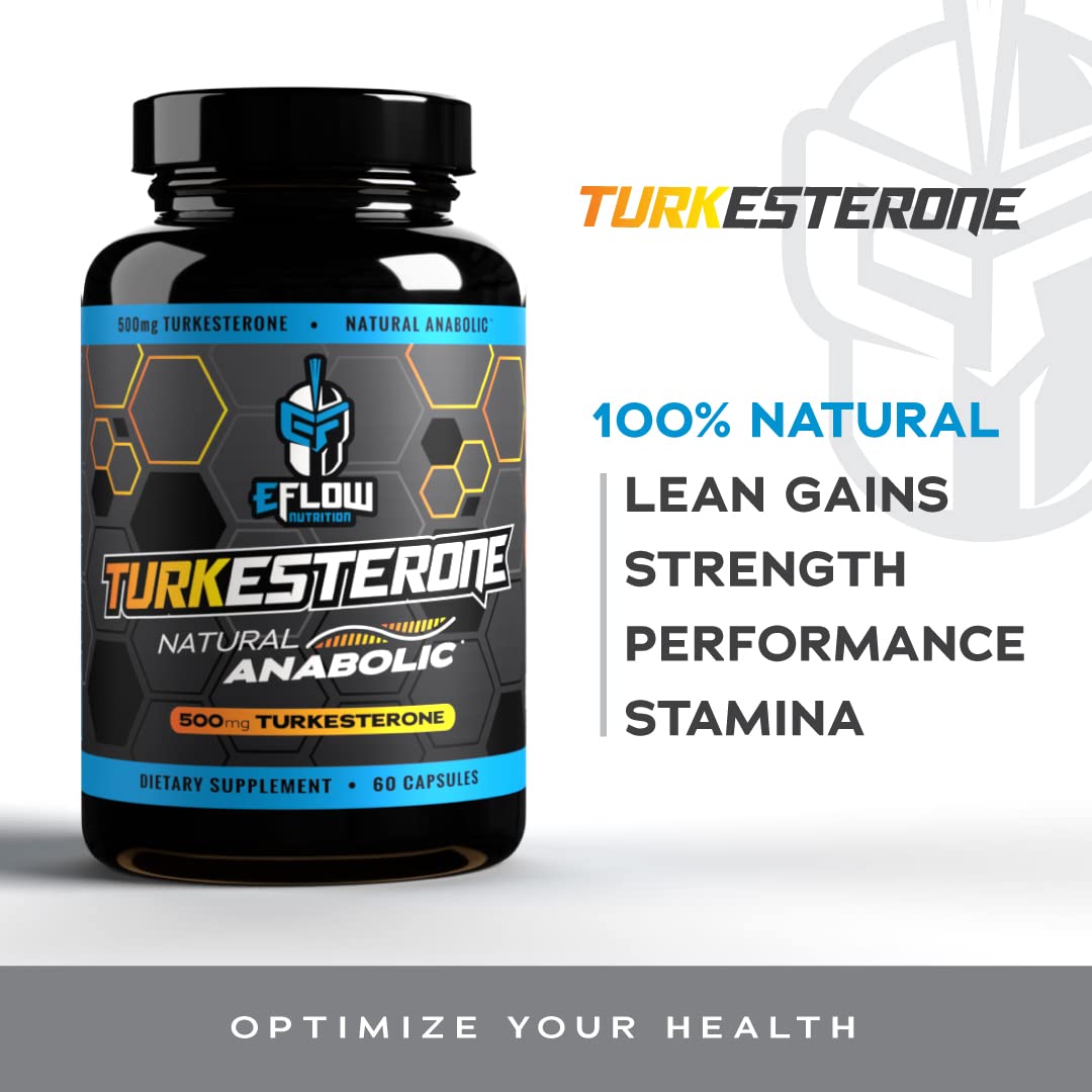 eFlow Nutrition Turkesterone (500 mg) Ajuga Turkestania Extract Complexed eFlow Nutrition uk supplements