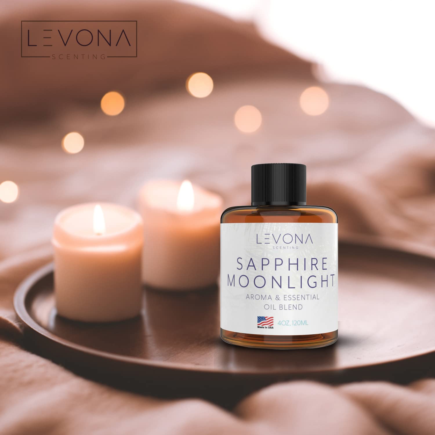 Levona Scent Pure Essential Oils For Diffusers For Home, Hotel & Office - Sapphire Moonlight Essential Oil LEVONA SCENT uk supplements