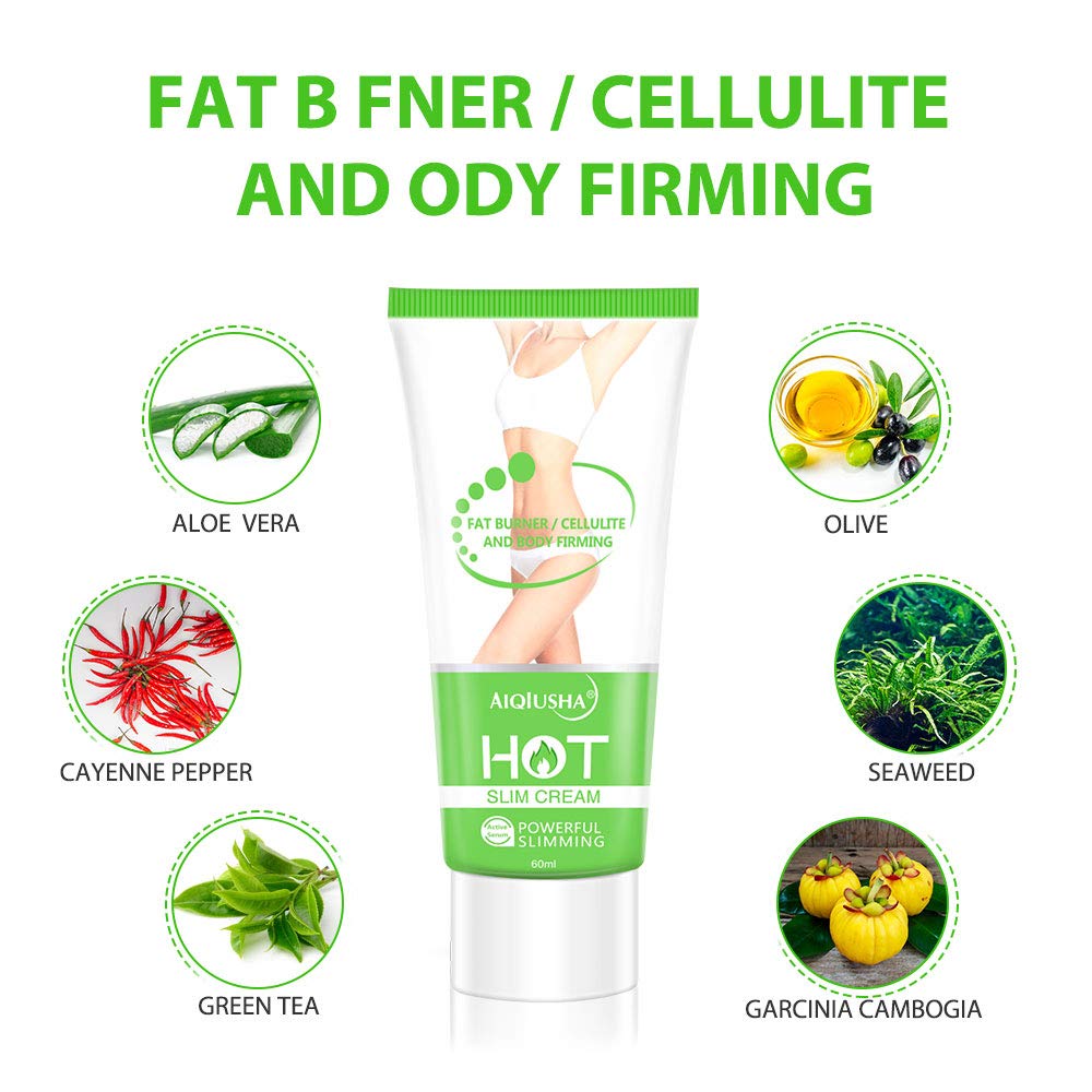 Hot Cream 2 Pack, Cellulite Slimming & Firming Cream, Body Fat Burning Massage Gel AIQIUSHA uk supplements