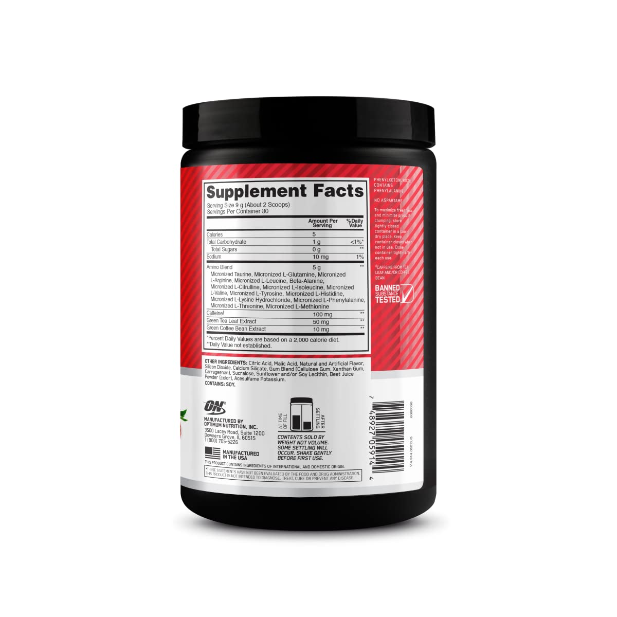 Optimum Nutrition Amino Energy - Pre Workout with Green Tea, BCAA, Amino Acids Optimum Nutrition uk supplements