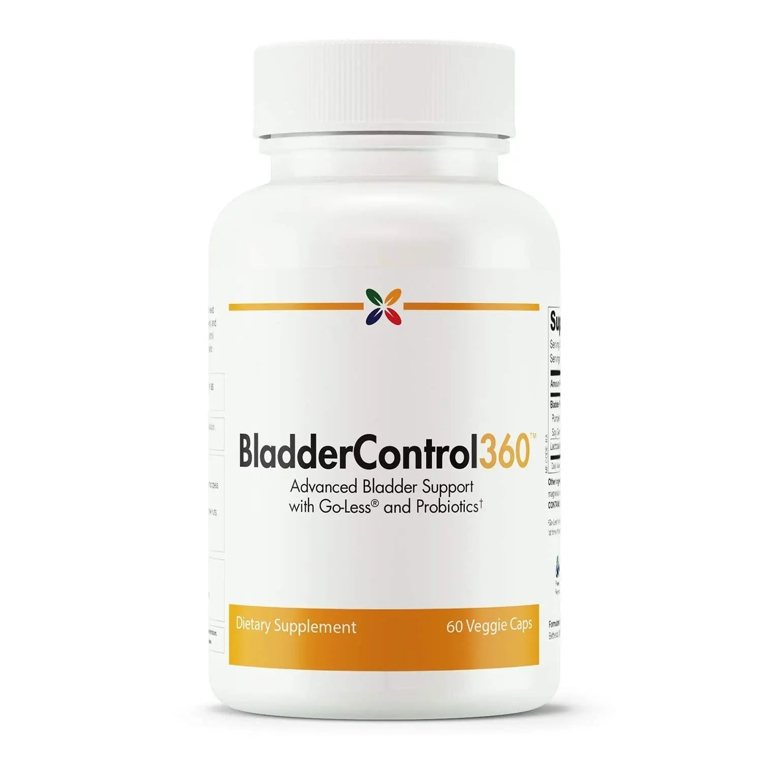 Stop Aging Now - BladderControl360 Formula - Bladder Control Support - Go-Less & Probiotics - Urinary Health Probiotic Supplement - Lactobacillus Rhamnosus, Pumpkin Seed & Soy Germ Extracts - 60 Vcaps Stop Aging Now uk supplements