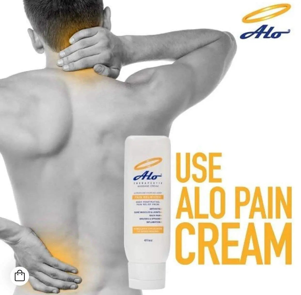 ALO Pain Relief Cream Therapy(32 oz with Pump) for Arthritis, Back Pain, Sciatica, Plantar Fasciitis, Tennis Elbow, Sore Muscles & Joints Inflammation - Working Out Aches, Acute Pain and Chronic Pain ALO Pain Relief Cream uk supplements