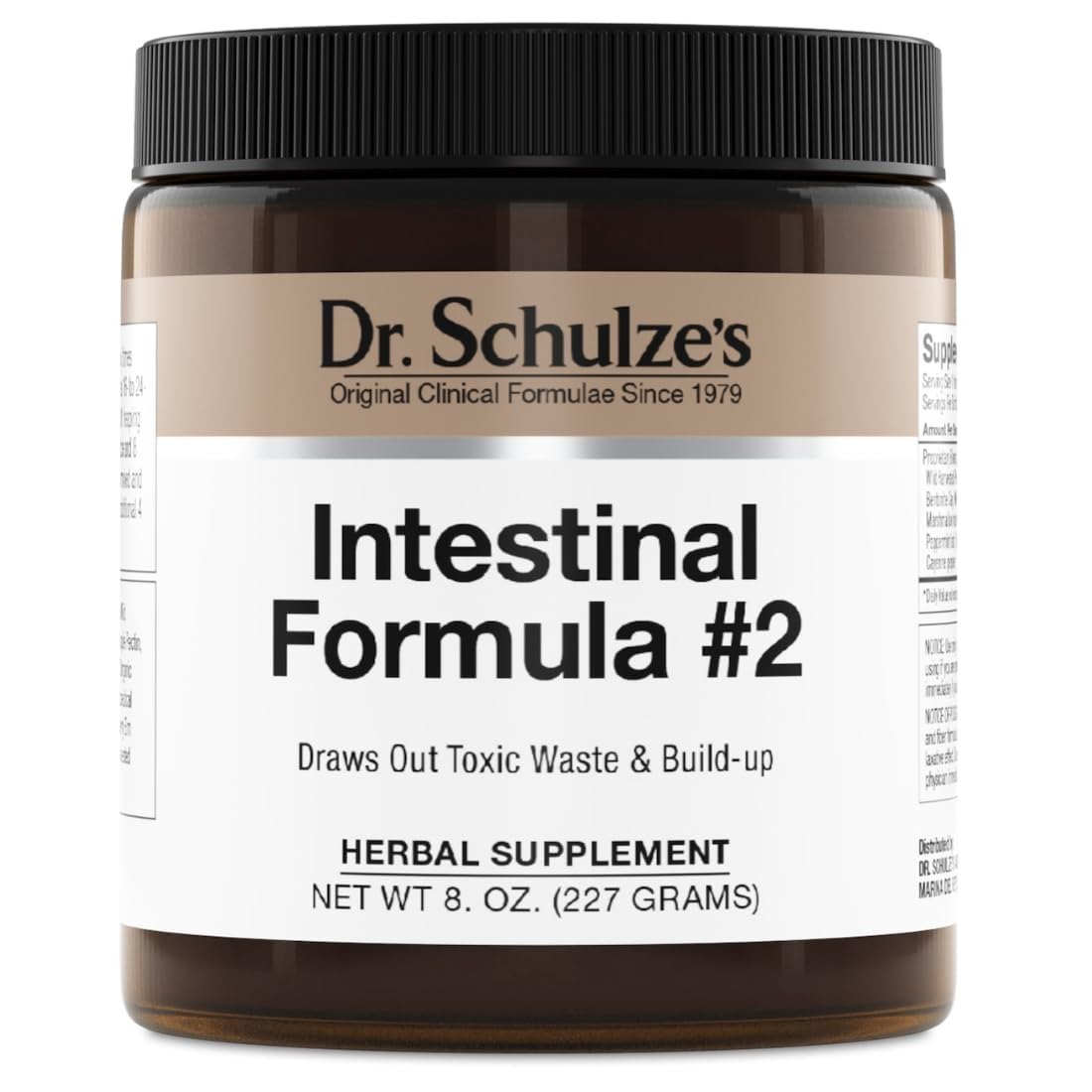 Dr. Schulze's Intestinal Formula #2 - Cleansing Supplement for Colon Health Support - Supports Daily Elimination - Plant-Based Herbal Supplement - Gluten-Free & Vegan - 8 oz Dr. Schulze's uk supplements