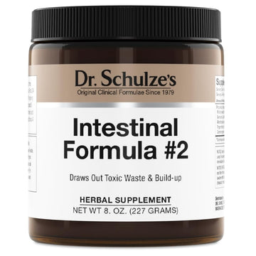Dr. Schulze's Intestinal Formula #2 - Cleansing Supplement for Colon Health Support - Supports Daily Elimination - Plant-Based Herbal Supplement - Gluten-Free & Vegan - 8 oz Dr. Schulze's uk supplements