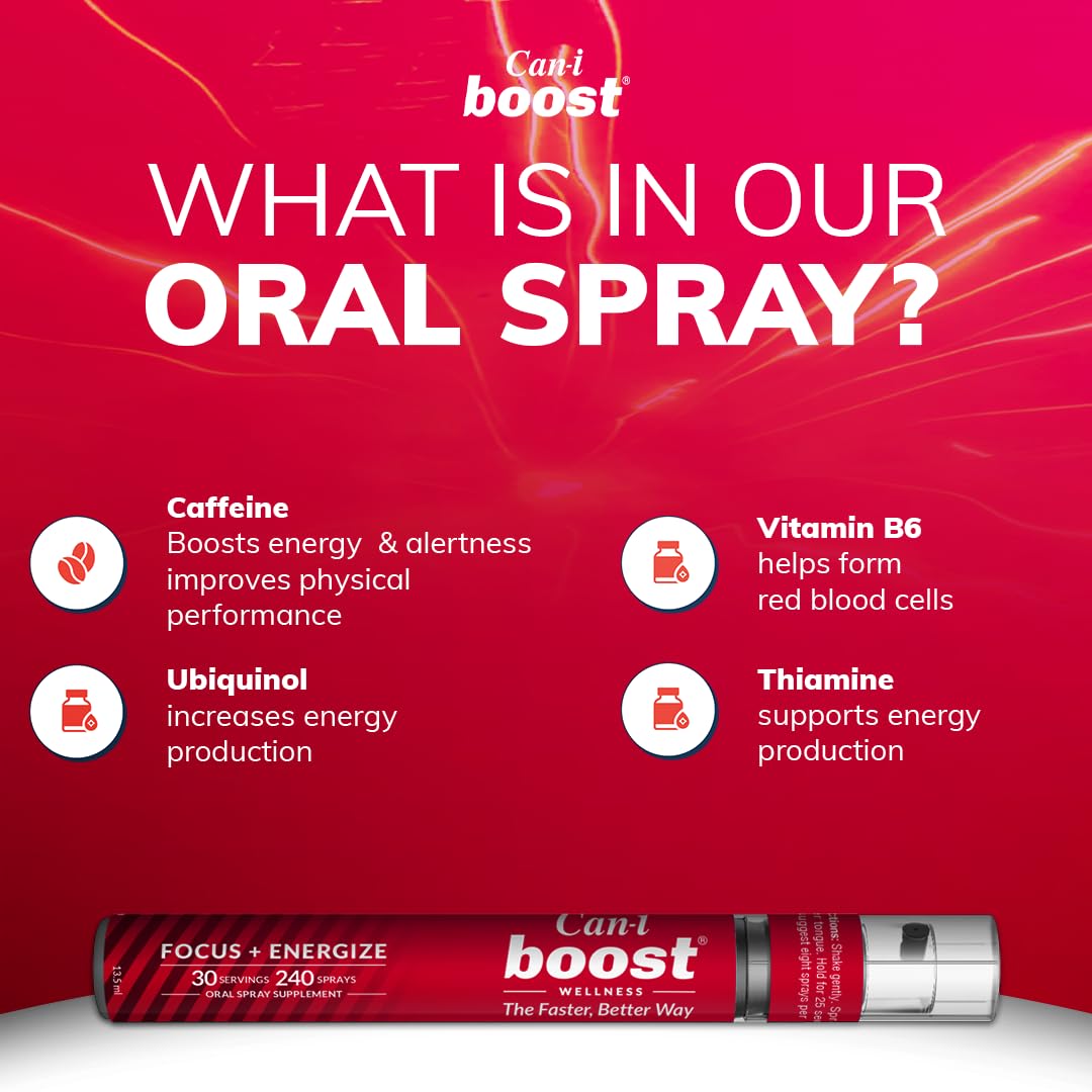 Brain Supplement Booster for Focus & Attention Fast-Acting Oral Spray, Energy for Kids Cani Brands Feel Amazing uk supplements