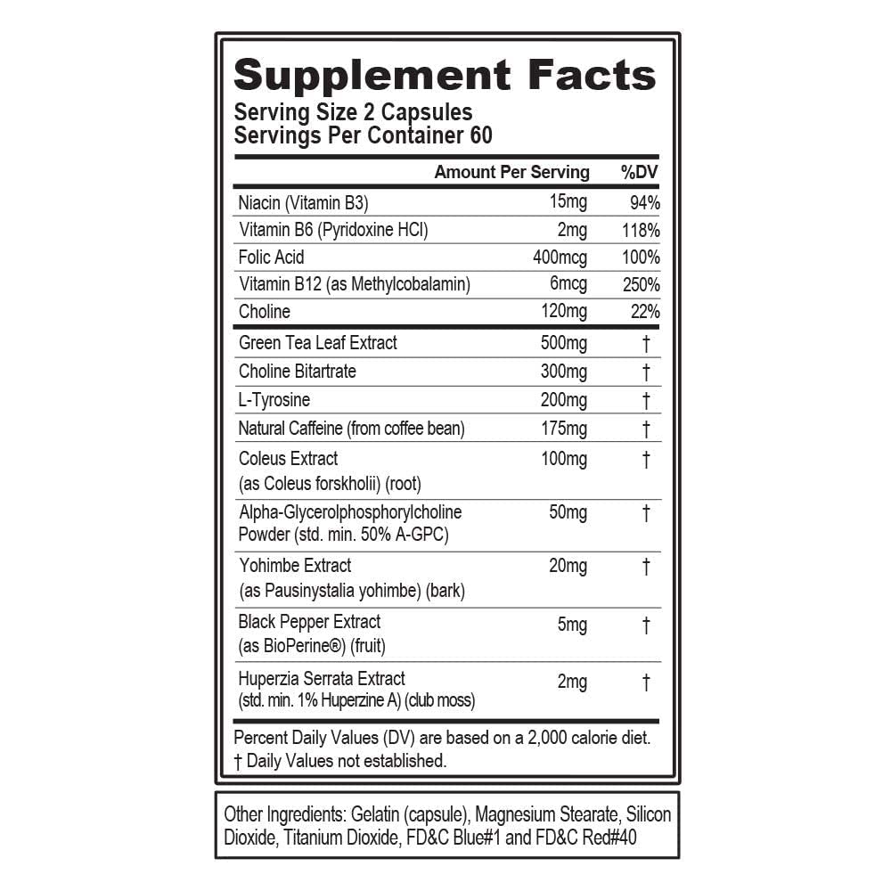 EVL Thermogenic Fat Burner Support - Fast Acting Weight Loss Energy and Appetite Evlution uk supplements