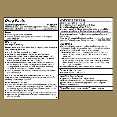 GoodSense Miconazole Nitrate Vaginal Suppositories (200 mg) and Miconazole Nitrate Cream (2%) GoodSense uk supplements