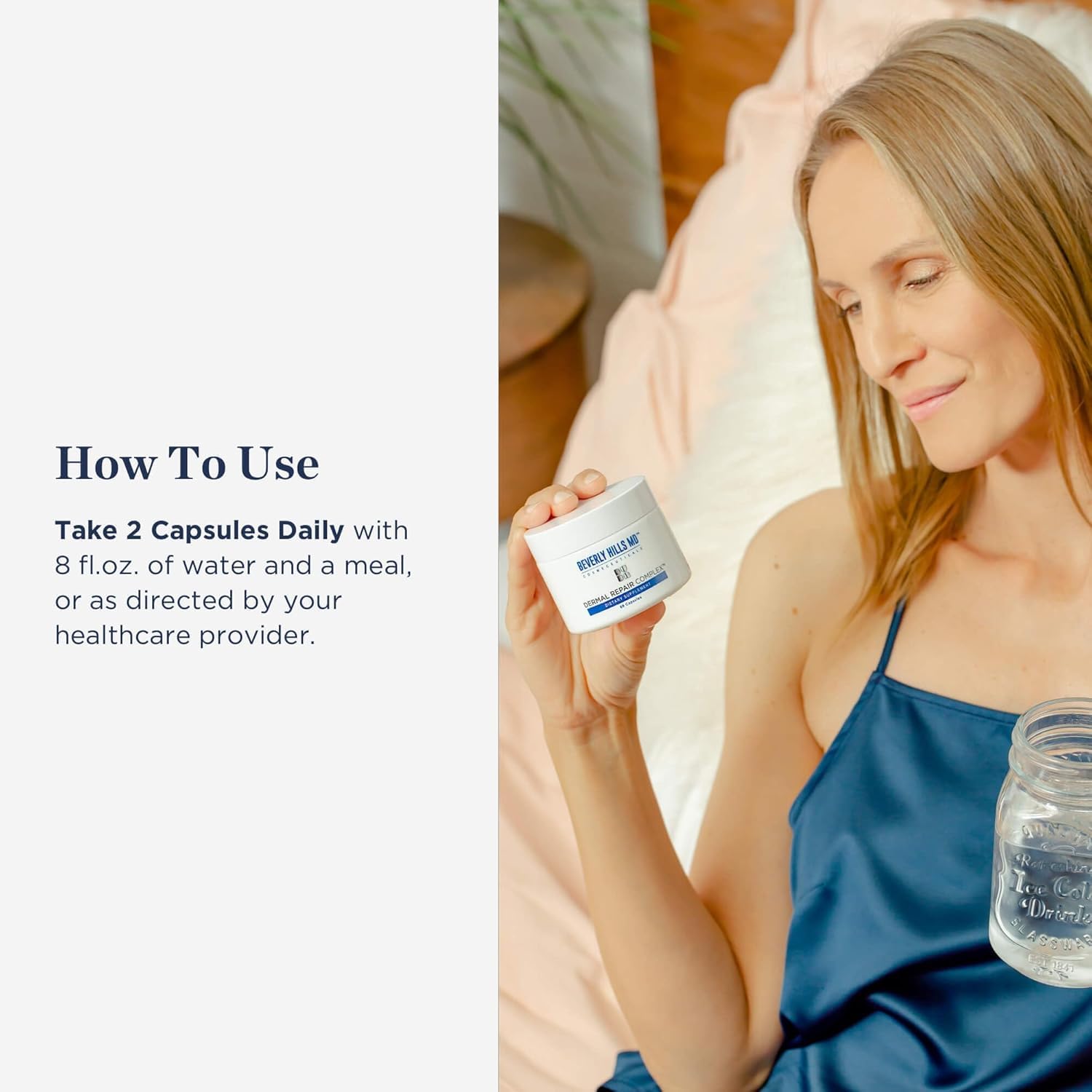Beverly Hills MD Dermal Repair Anti-Aging Supplement - Hyaluronic Acid, Collagen, Vitamins for Smooth, Plump Skin (3) Beverly Hills MD uk supplements