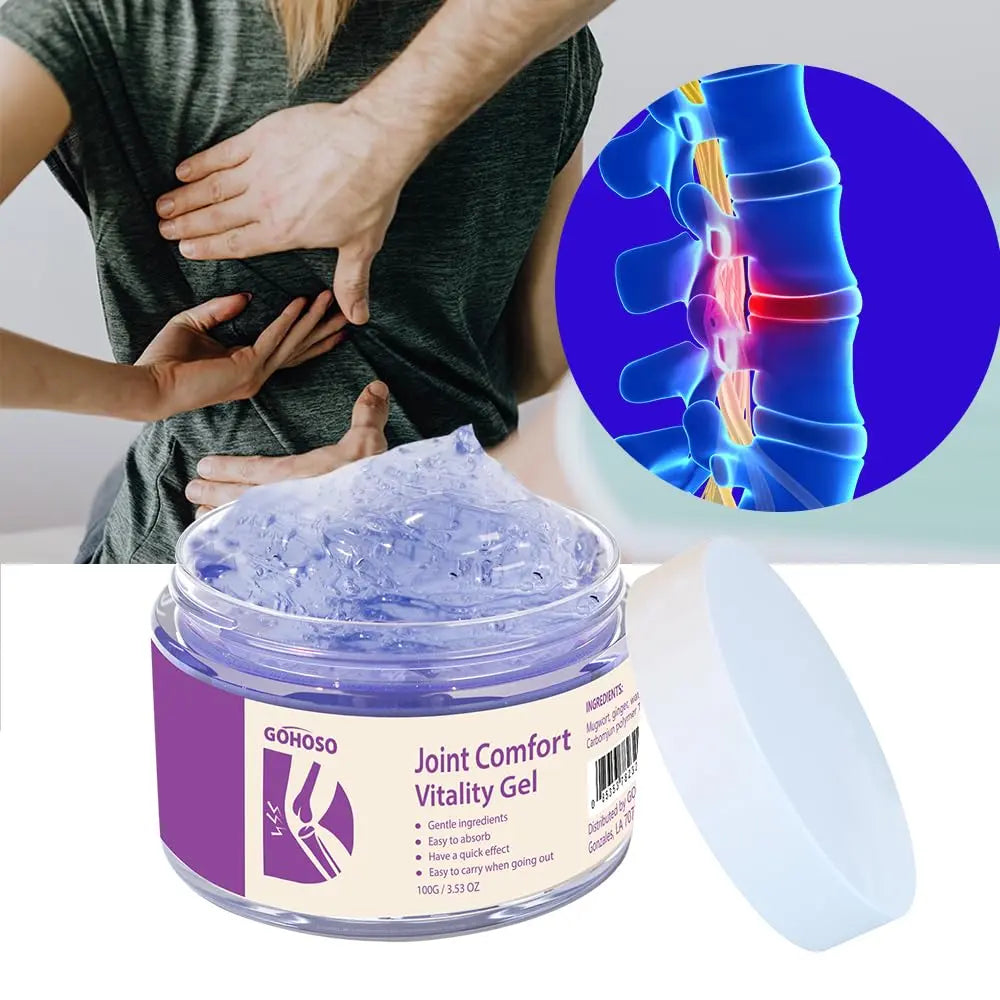 Joint Purple Gel, Cooling Massage Cream with Turmeric for Back, Neck, Joints & Muscles – Hydrating Gel for Active Lifestyles ENVISHA uk supplements