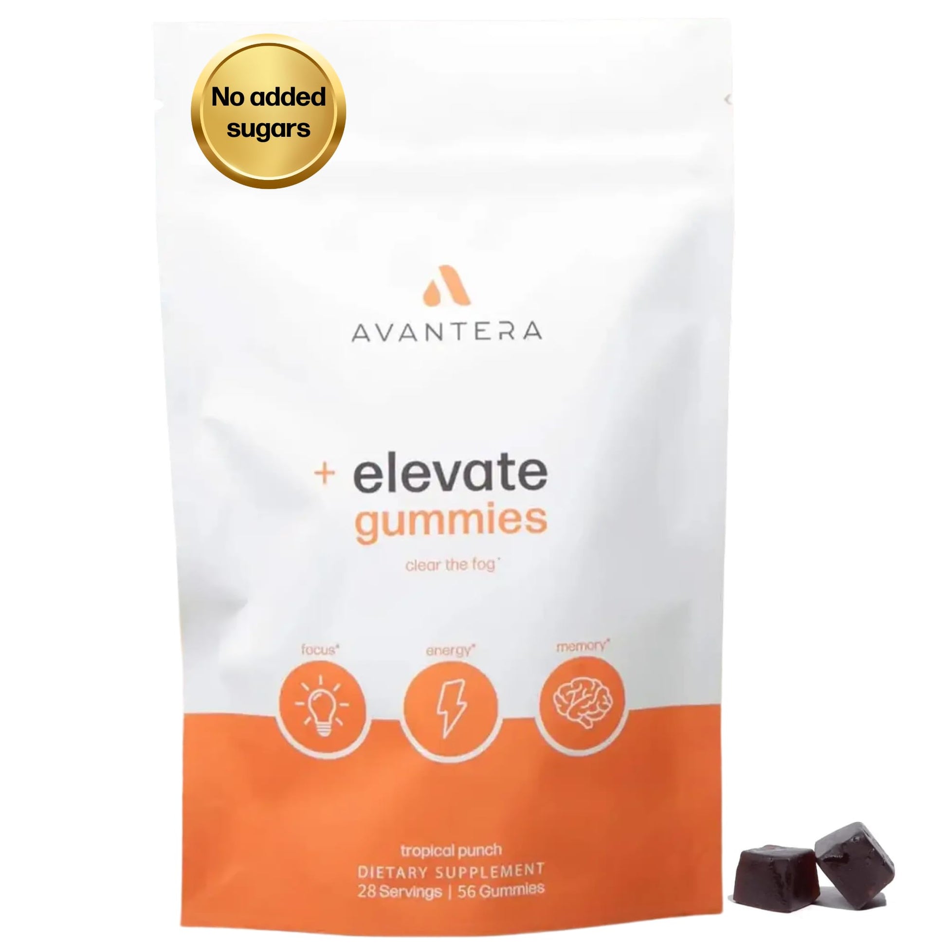 Avantera Elevate Gummies Premium Nootropic Supplement - Beat Brain Fog - Best Focus Supplements for Memory & Focus Support - Energy Without Crash - 60 Gummies for Women & Men Avantera uk supplements