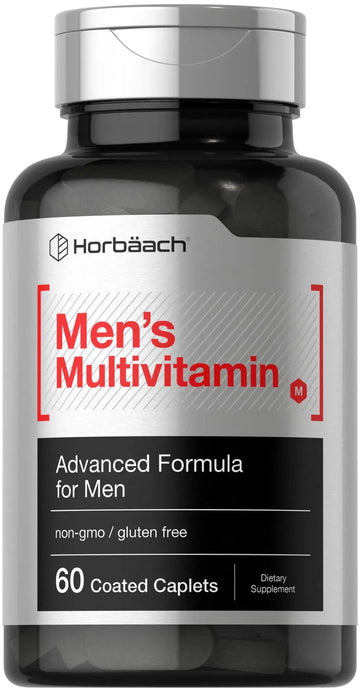 Horbäach Mens Multivitamin | 60 Caplets | Advanced Formula | with Vitamin C, D, Magnesium, Minerals & More | Horbäach uk supplements