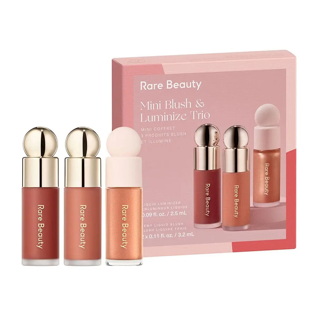 Rare Beauty Limited Edition Mini Blush & Luminize Trio - Beloved - Virtue - Enliven - New In Box Rare Beauty uk supplements