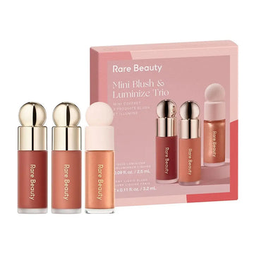 Rare Beauty Limited Edition Mini Blush & Luminize Trio - Beloved - Virtue - Enliven - New In Box Rare Beauty uk supplements