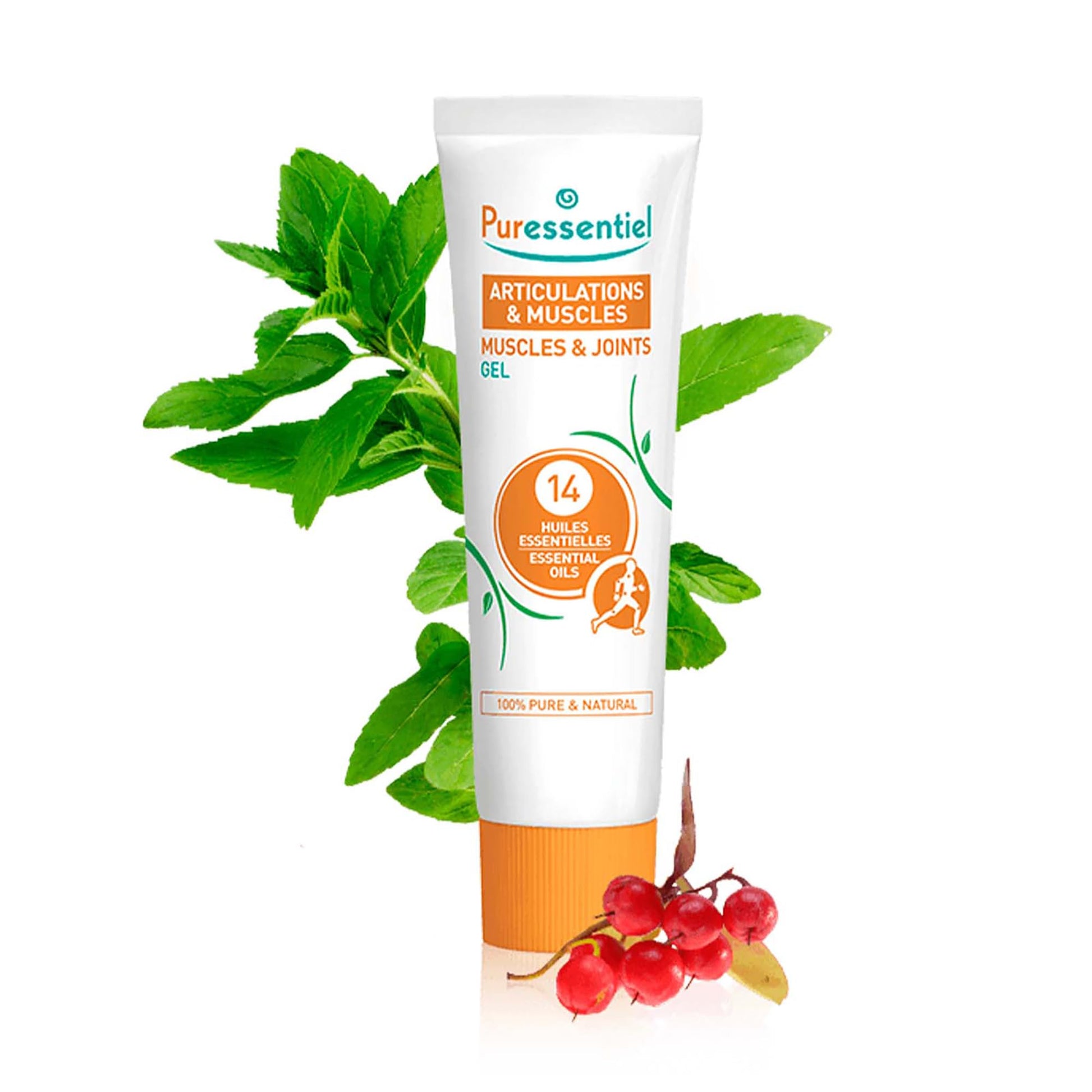 Puressentiel Muscles and Joints Gel - Soothing Gel for Muscle Relief and Knee Relief - Cooling Gel for Foot Relief - Back Gel - 2.02 oz Puressentiel uk supplements