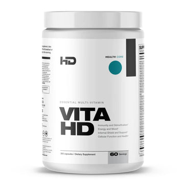 HD MUSCLE VitaHD Essential Multivitamin | Athlete-Specific Vitamins, Minerals, & Nutrients | Organic Mushroom Blend HD MUSCLE uk supplements