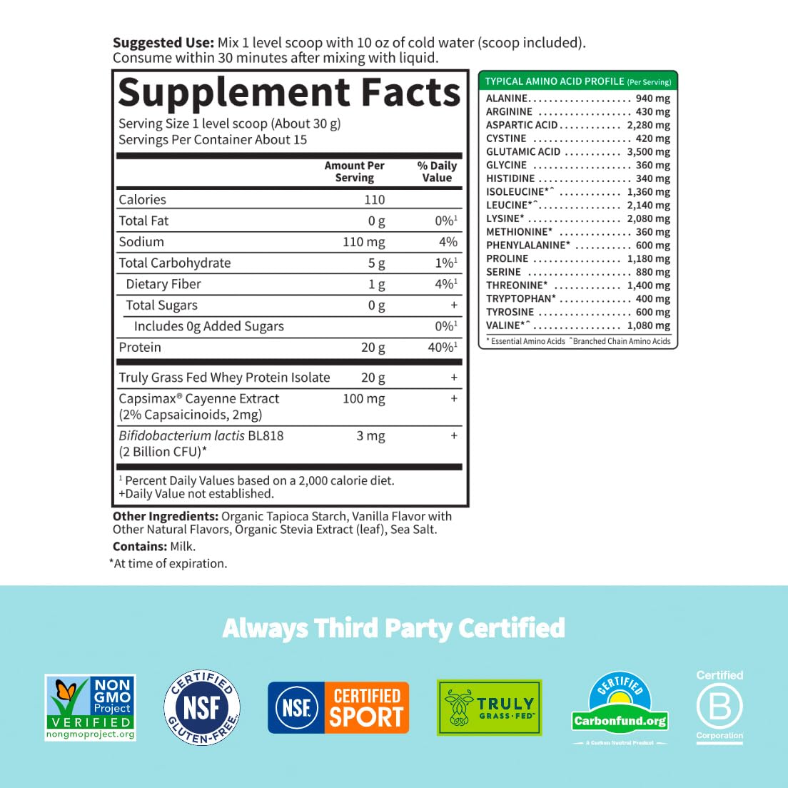 Garden of Life Sport Whey Plus Weight Management with Amino Energy - 20g of Grass Garden of Life uk supplements