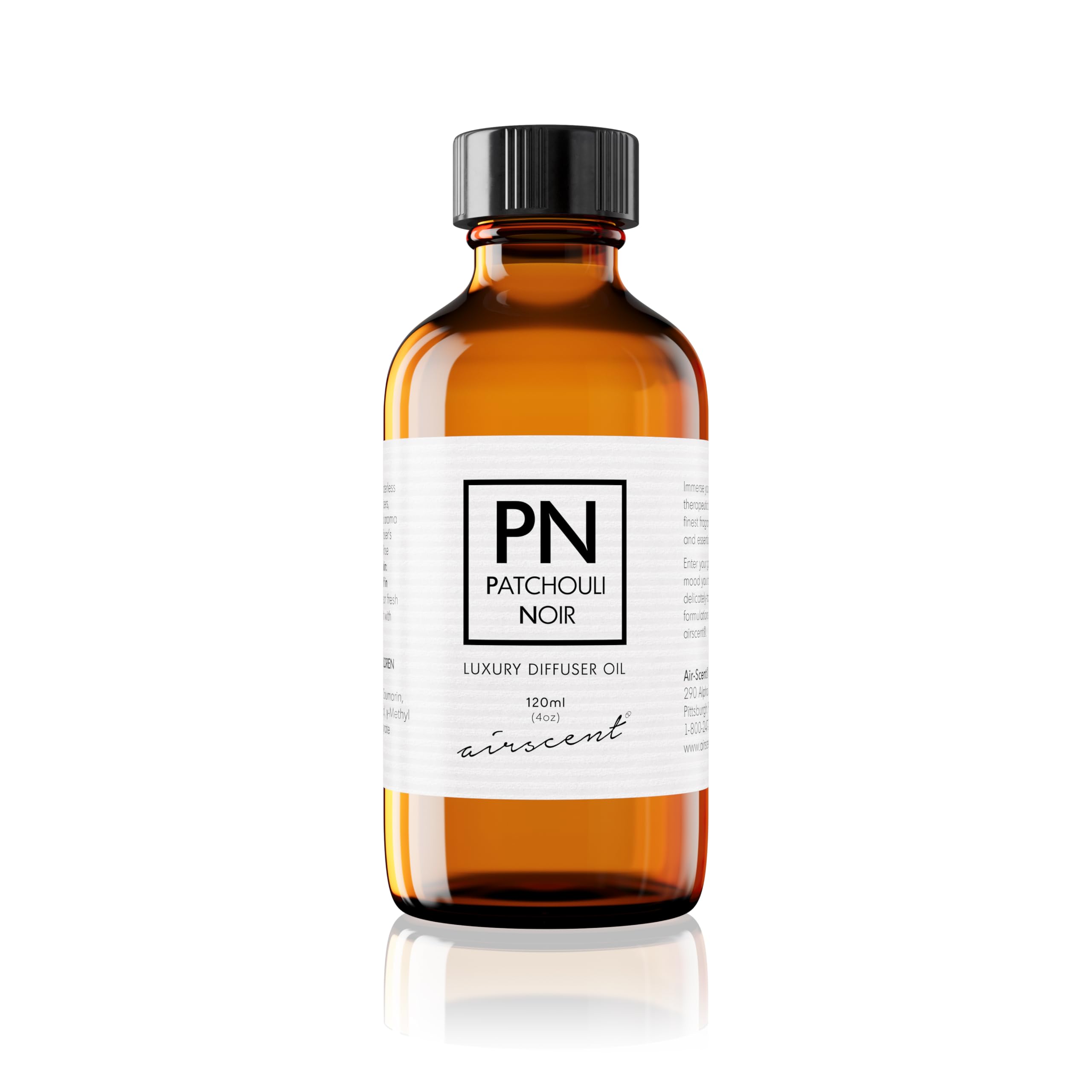 Patchouli Noir Diﬀuser Oil - Air-Scent Aroma and Essential Oil Blend - 120 Milliliter (4 ﬂ oz) Bottle Air-Scent uk supplements