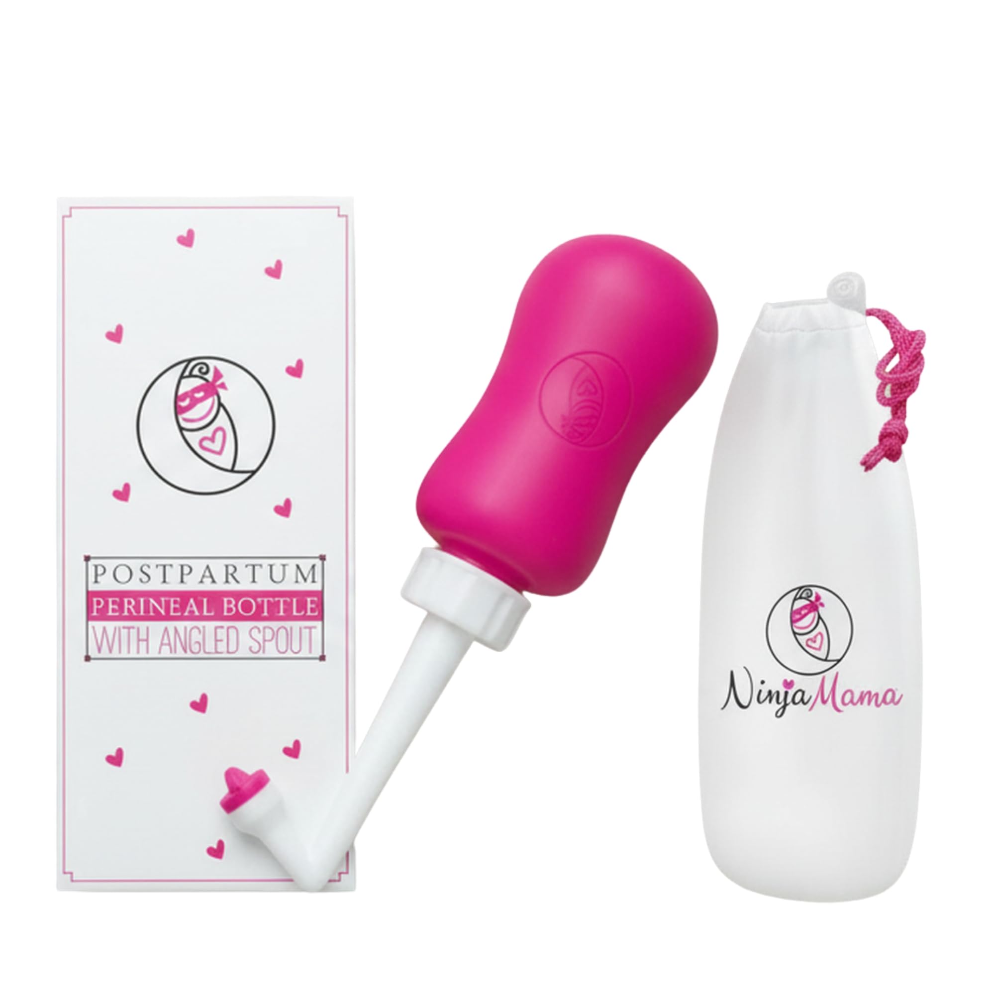 Ninja Mama Peri Bottle for Postpartum Care Post Partum Essentials for Pain Relief, Tears & Hemorrhoids After Birth Portable Perineal Bottle with Angled Spout Labor & Delivery Hospital Bag. (355ml) Ninja Mama uk supplements