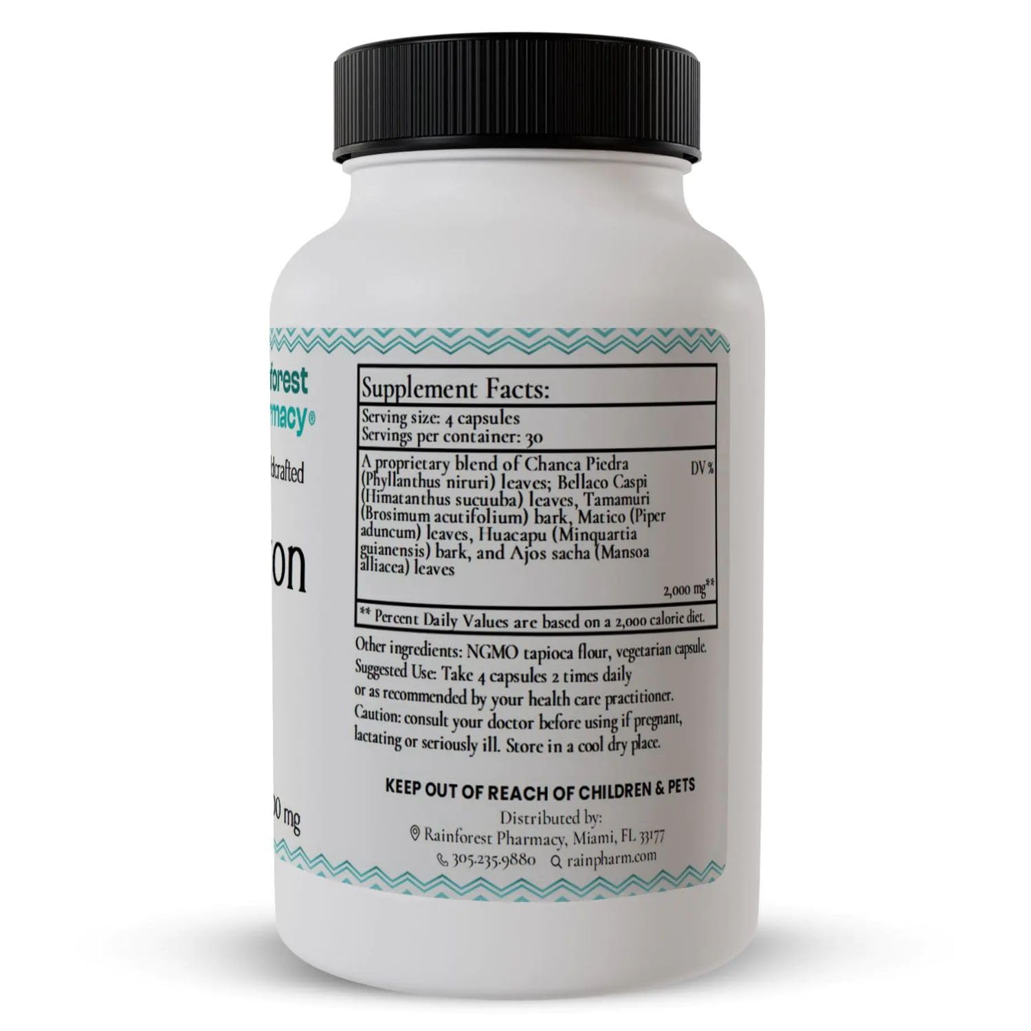 Rainforest Pharmacy Spiro Natural Herbal Supplement| 120 Vegetarian Capsules, 500 mg | Ecologically Wildcrafted Chanca Piedra & 5 Amazon Rainforest Herbs | Non-GMO Rainforest Pharmacy uk supplements