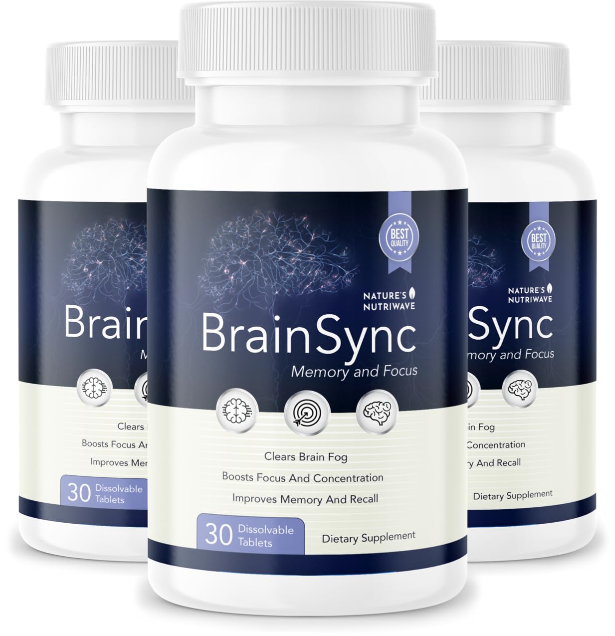 Nature’s NutriWave BrainSync Probiotic Supplement – Supports Daily Wellness & Gut-Brain Balance – 3.6 Billion CFU – 30 Dissolvable Tablets, 3 Month Supply Nature’s NutriWave uk supplements