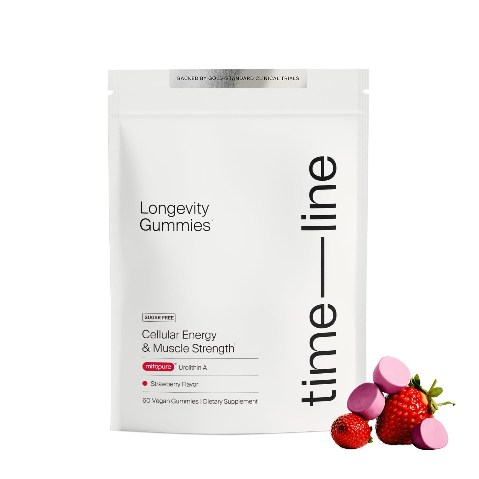 Timeline Mitopure Urolithin A Supplement Gummies - Clinically Proven Support for Healthy Aging Cellular Energy Muscle Strength and Longevity Timeline uk supplements