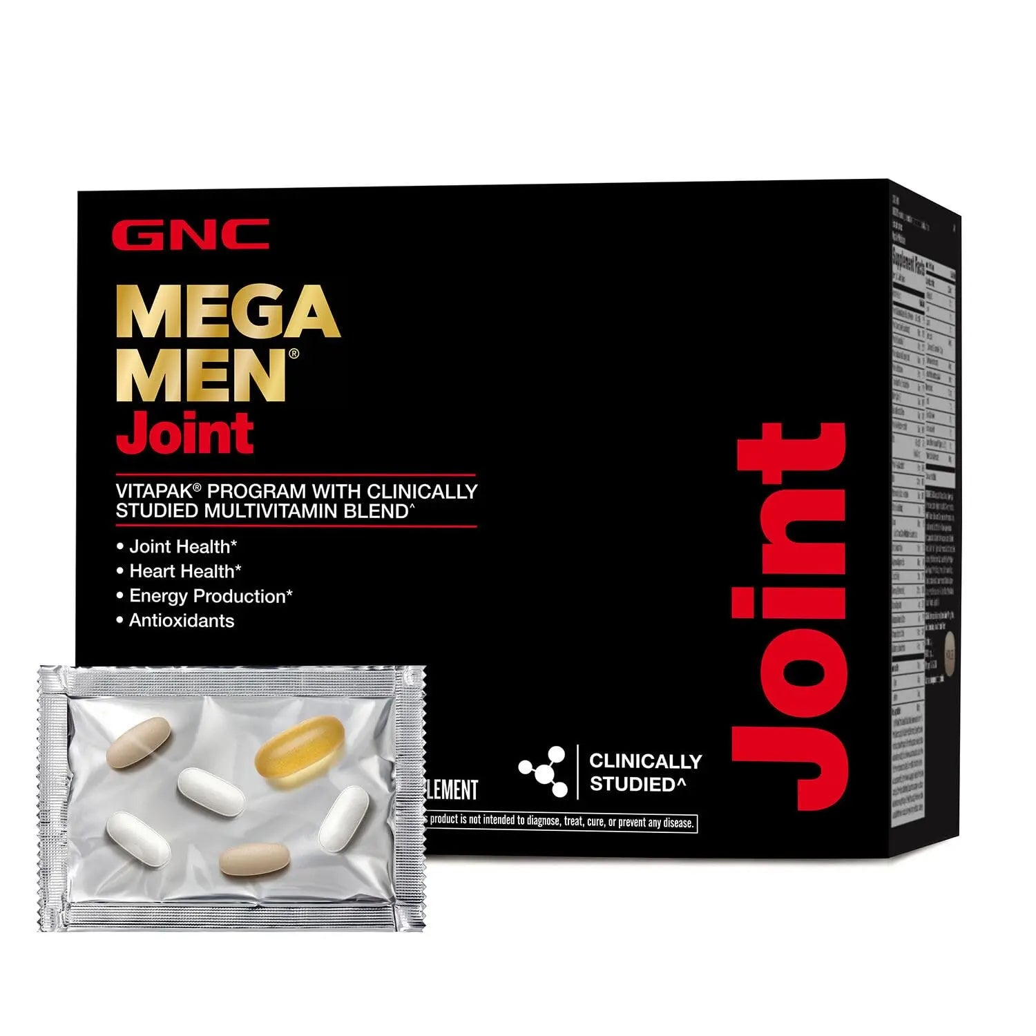 GNC Mega Men Joint Vitapak Program, Convenient Complete Nutrition, 3 Products in 1 Packet, Move Better, Comfort & Function GNC uk supplements
