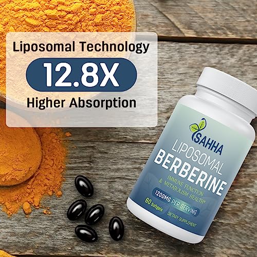 Sahha Advanced Liposomal Berberine 1200mg - Maximized Absorption for Optimal Results Sahha uk supplements