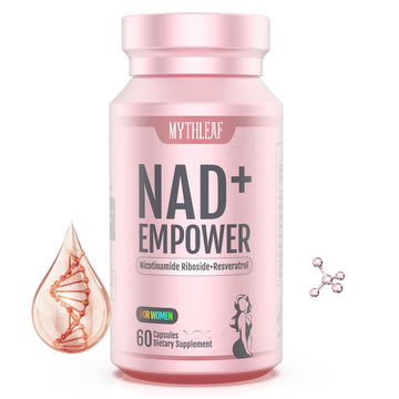 MythLeaf Exclusive NAD+ Supplement for Women,NMN Alternative with Resveratrol, CoQ10,Black Cohosh, Vitamin E for Cellular Health,Enhance Energy, Balance Mood, 60 Capsules,30 Day Supply MythLeaf uk supplements