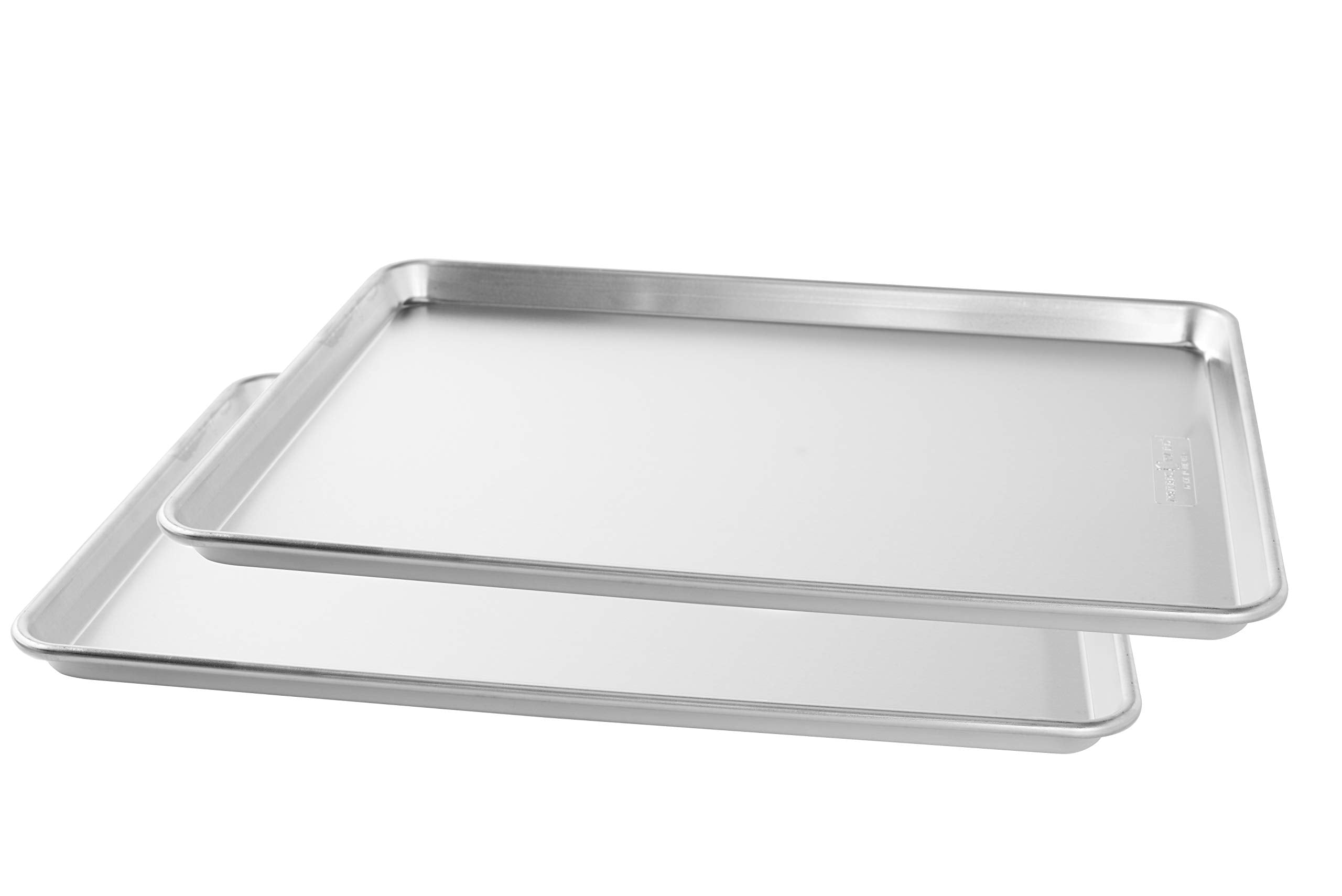 Nordic Ware Naturals Extra Large, 21 x 15 inch Baking Set - USA Made Aluminum Commercial Quality Pan for Baking or Roasting, Encapsulated Galvanized Steel Rim Prevents Warping, 2pk Big Sheet Nordic Ware uk supplements