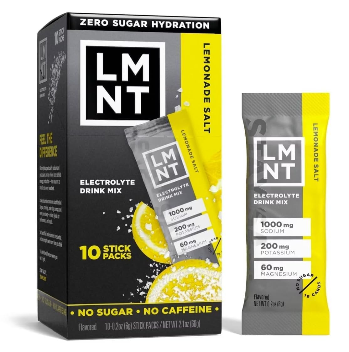 LMNTS Lemonade Zero-Sugar Electrolytes Drinks - 10ct/2.1oz KD Chocolates uk supplements