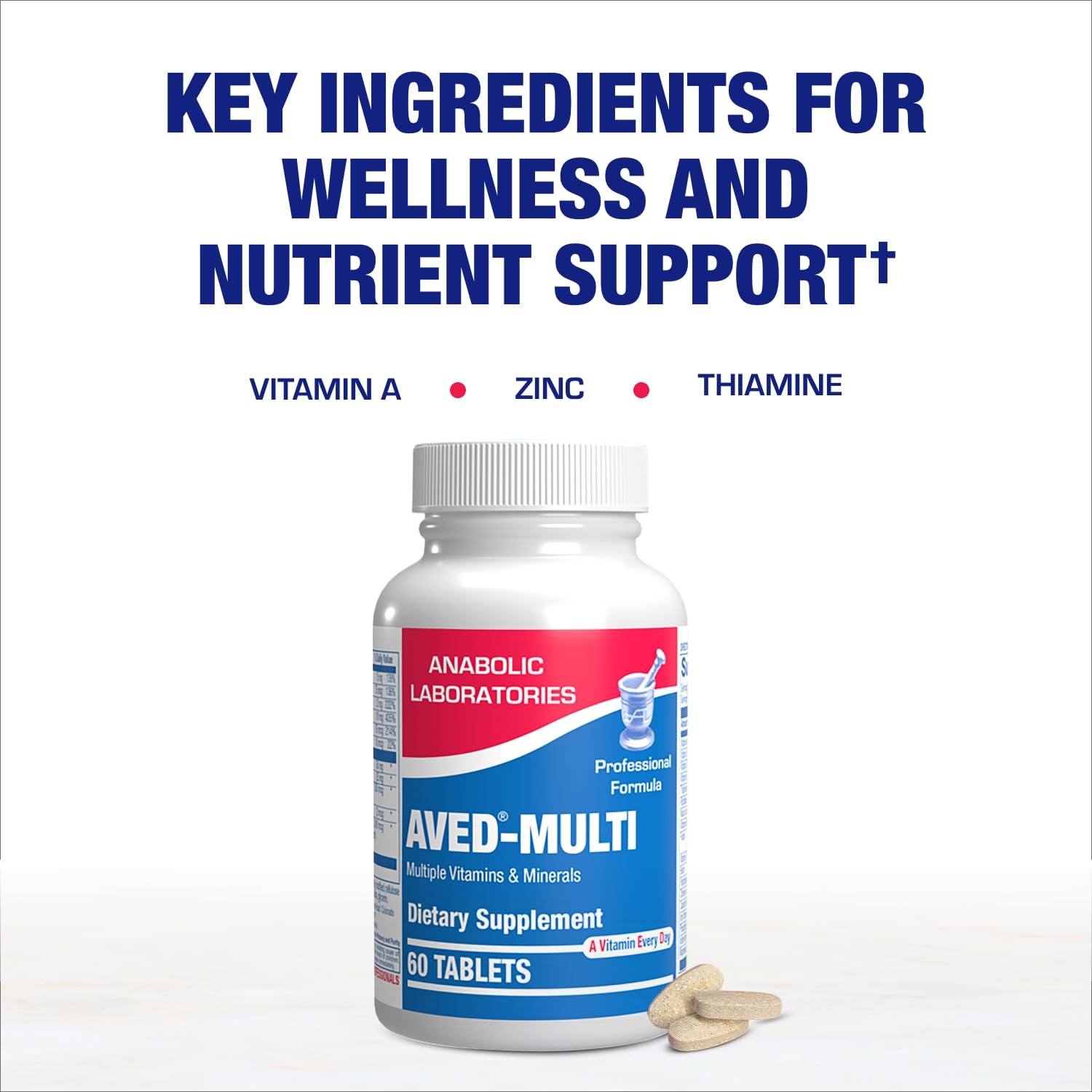 30-In-1 Adult Multivitamin with Iron - Antioxidant Rich Over 50 Multivitamin for Women and Men with Vitamins A C D E B Complex Zinc Magnesium Myo Inositol Citrus Bioflavonoids & More - 1 Month Supply Anabolic Laboratories uk supplements