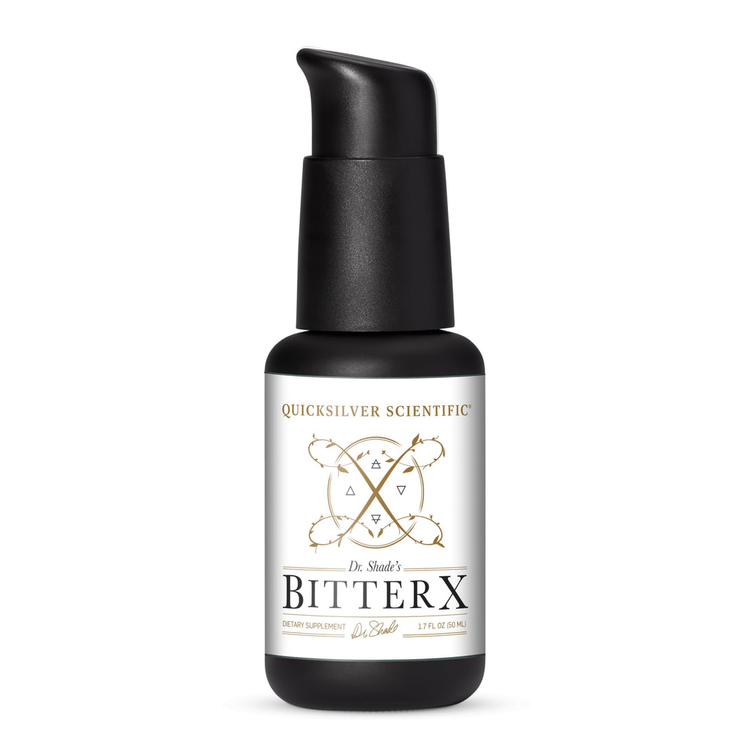 Quicksilver Scientific Dr. Shade's BitterX - Highly Concentrated Bitters for Digestion - Fast Acting Digestive Support & Liver Supplement with Dandelion Root, Gentian Root, Solidago & Myrrh (50ml) Quicksilver Scientific uk supplements