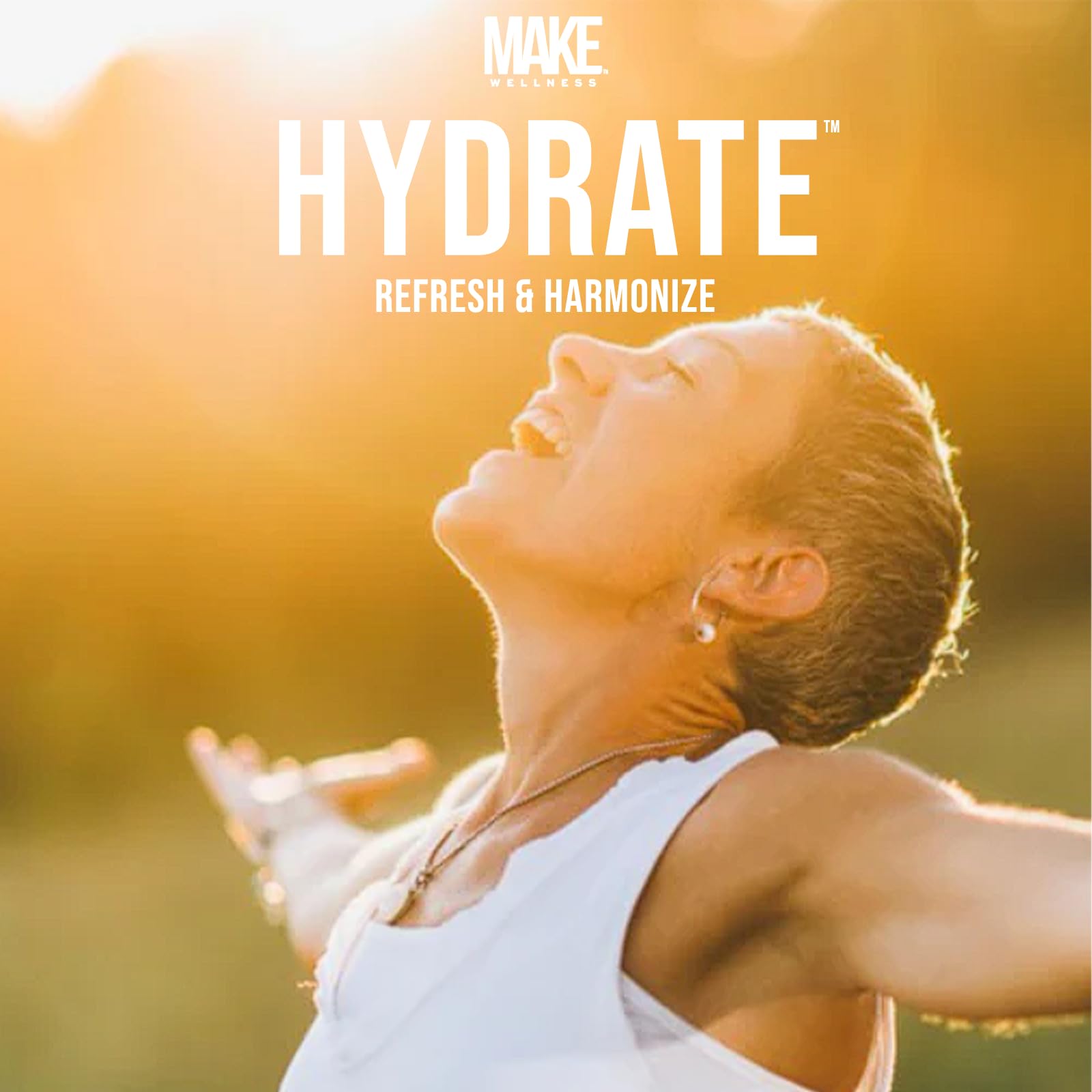 Make Wellness HYDRATED | 30 Servings | Grapefruit Flavor | Supports Hydration & Electrolyte Balance | Bioactive Peptide Blend for Daily Overall Wellness Make Wellness uk supplements